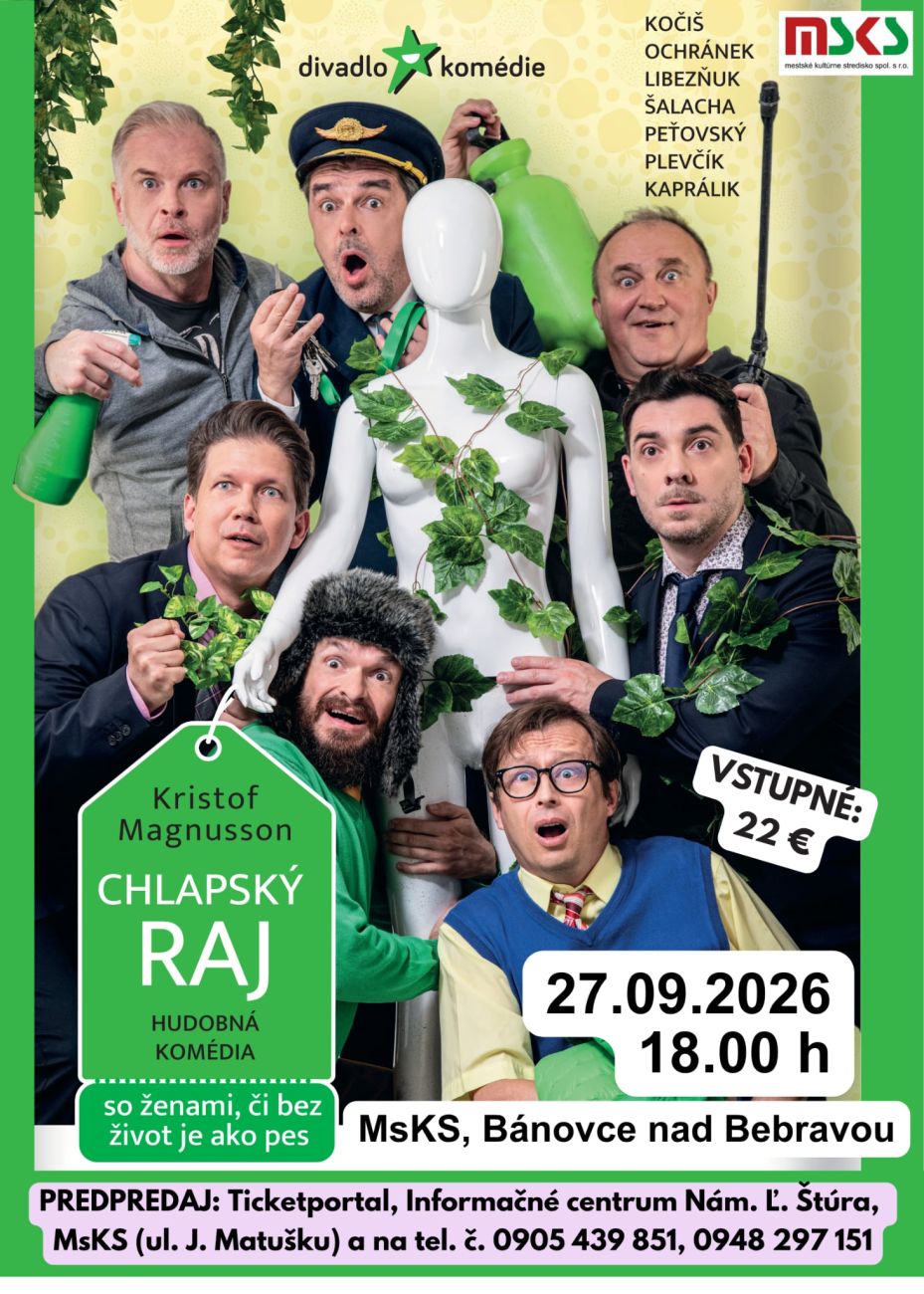 Chlapský raj, hudobná komédia