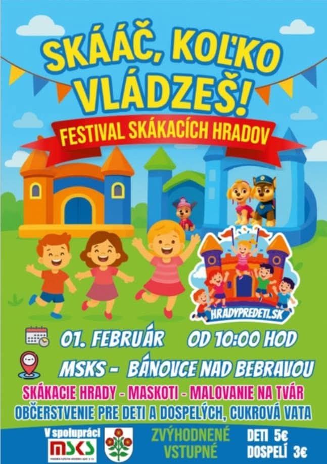 Skáč koľko vládzeš, festival skákacích hradov