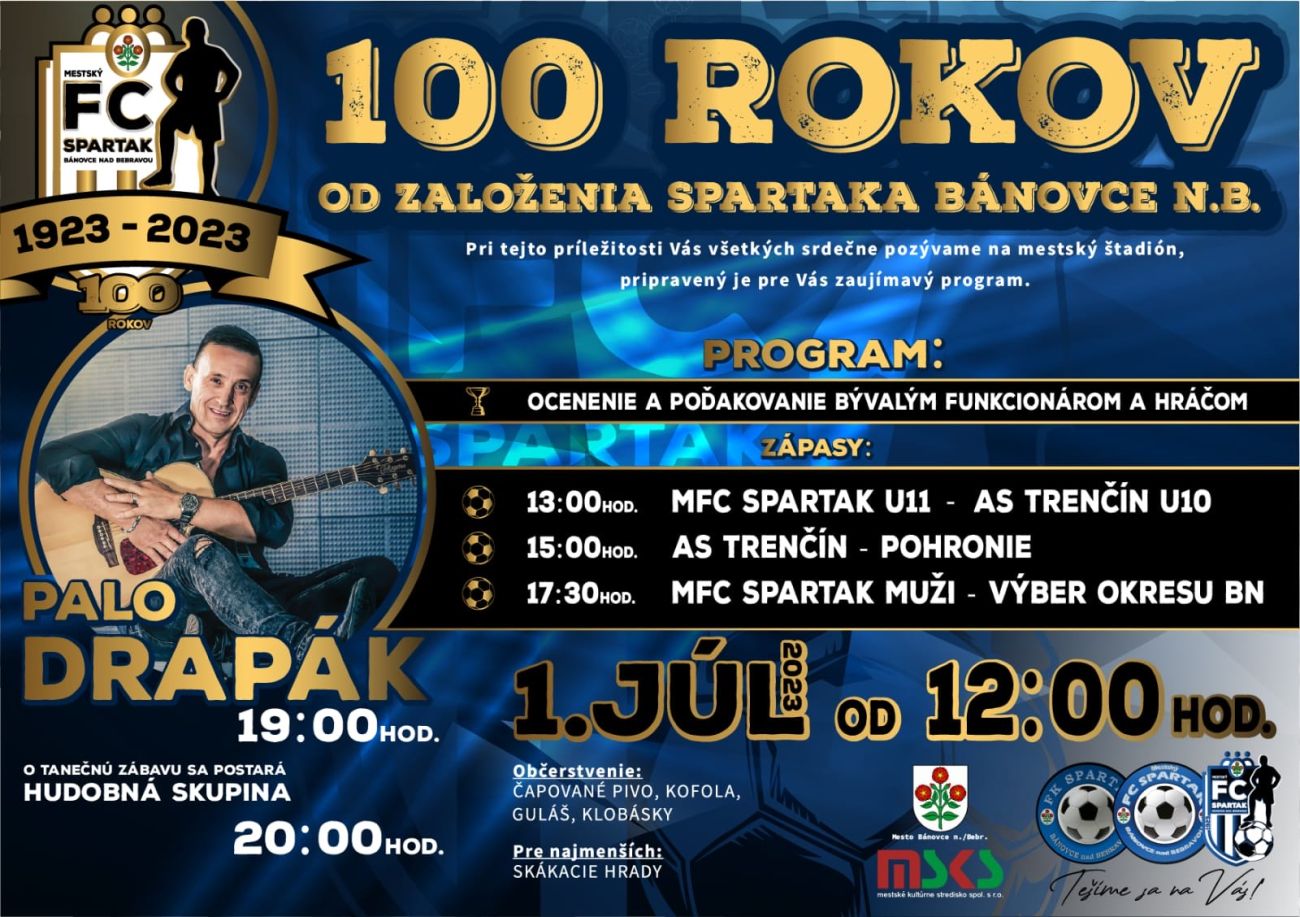 100 Rokov futbalu v Bánovciach 2023
